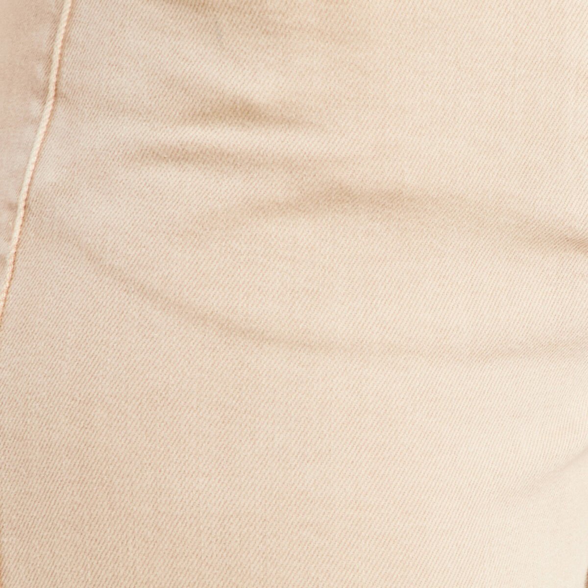 Jean large 7/8ème taille haute denim beige femme