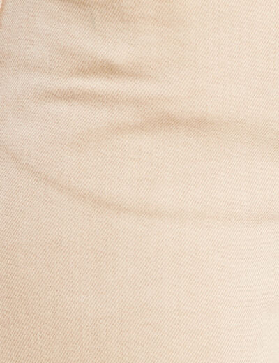Jean large 7/8ème taille haute denim beige femme