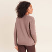 Pull en cachemire col v couleur cuivre femme