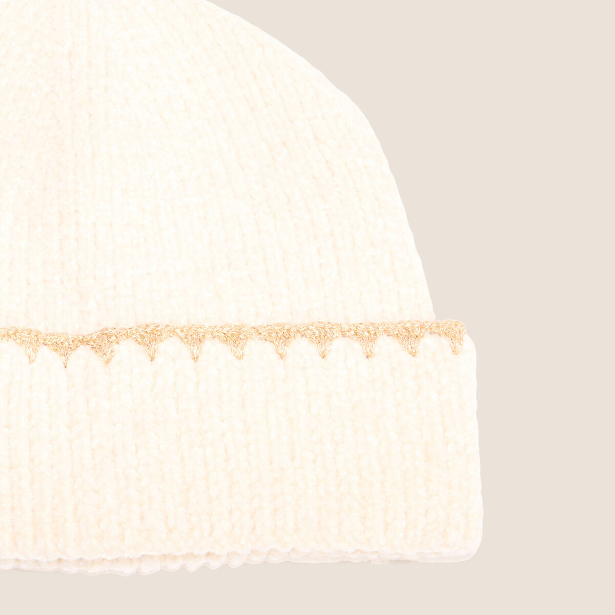 Bonnet ecru femme