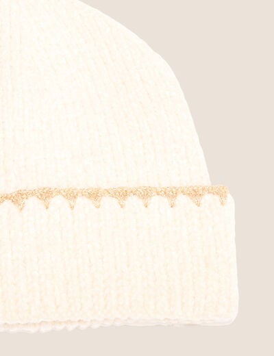 Bonnet ecru femme