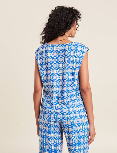 Débardeur sans manches bleu femme
