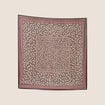 Foulard en tissu fluide marron fonc&eacute; femme