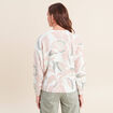 Pull col rond &agrave; sequins rose femme