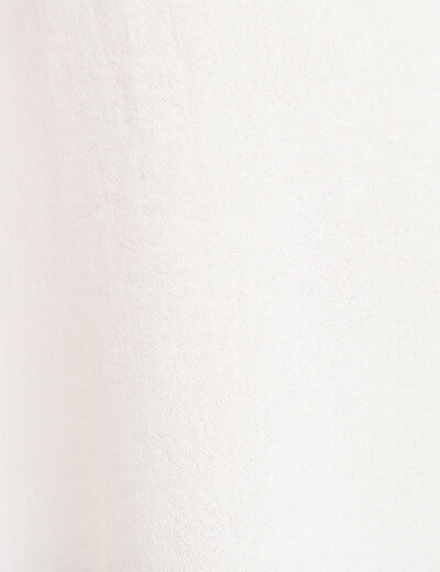 Blouse manches longues ecru femme