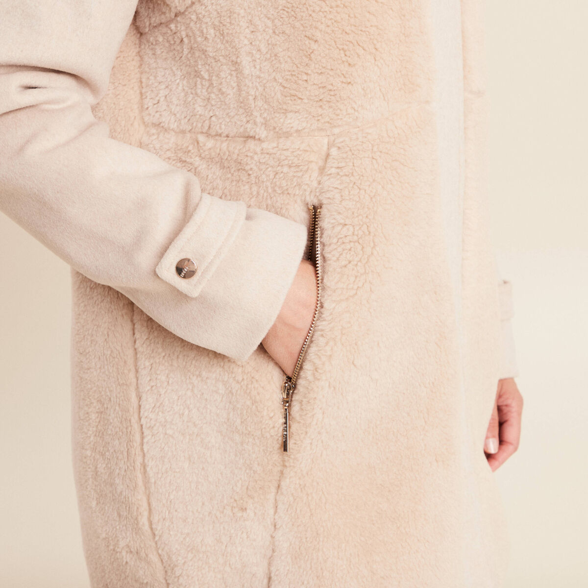 SHOPOHOLIC FASHION Veste Longue Hippie Fleur Brodé Polaire Doublée - Manteau Bohème Femme