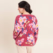 Pull manches longues rose femme