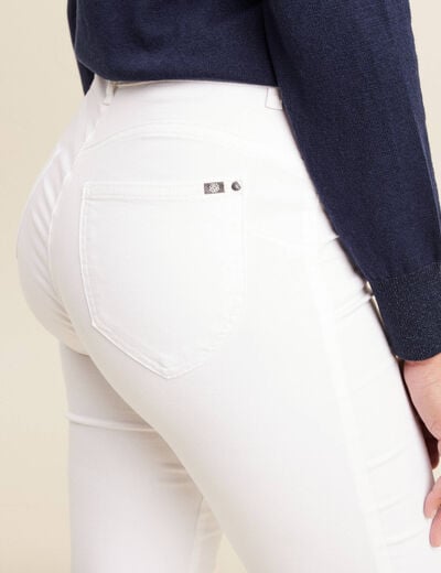 Pantalon magique Le L&eacute;ger coupe ajust&eacute;e blanc femme