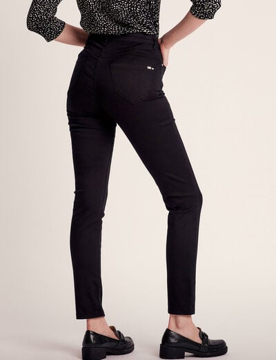 Jean magique ajusté taille standard noir femme