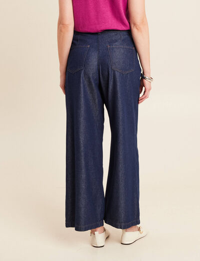 Pantalon denim brut femme