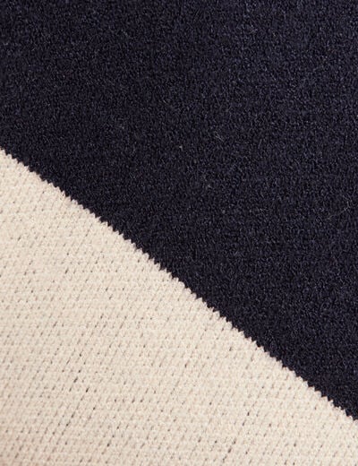 Poncho avec poches bleu foncé femme