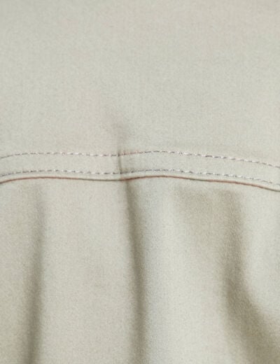 Veste cintr&eacute;e r&eacute;versible manches longues gris femme