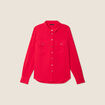 Chemise manches longues rouge femme
