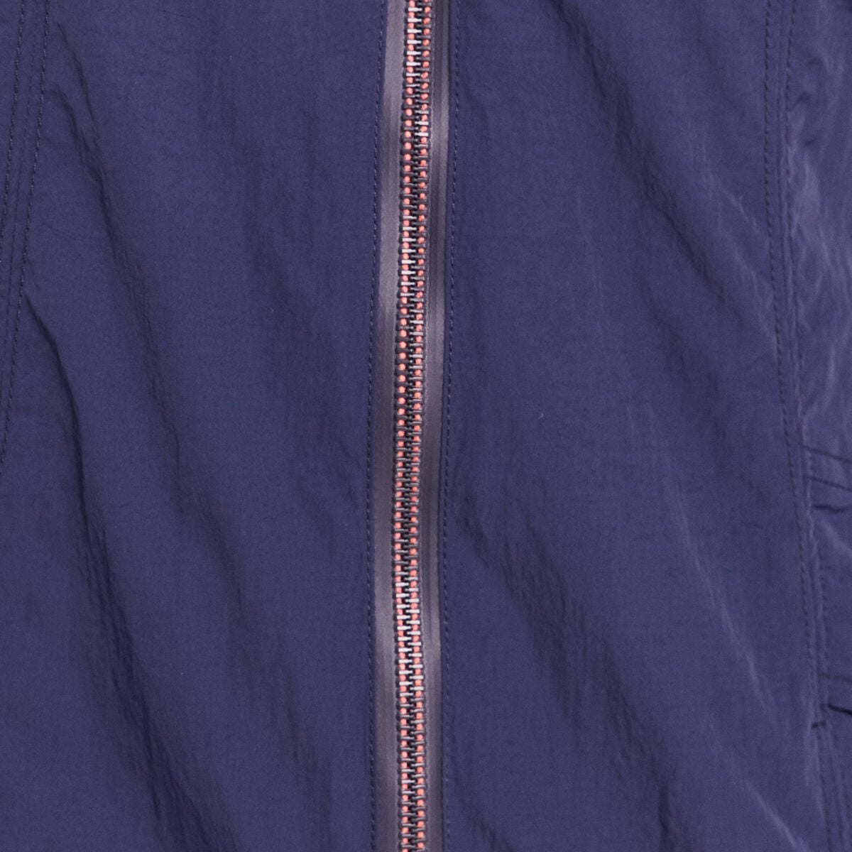 Parka ample doubl&eacute;e avec capuche bleu marine femme
