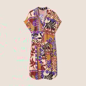 robe courte manches courtes multicolore femme Robe courte manches courtes multicolore femme