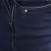 Jean ajusté taille haute denim brut femme
