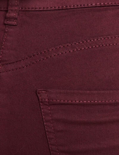 Pantalon magique Le L&eacute;ger coupe ajust&eacute;e bordeaux femme