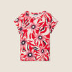 T-shirt manches courtes rouge femme