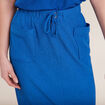 Jupe longue fourreau bleu electrique femme
