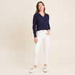 Pull manches longues bleu marine femme