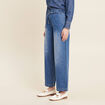Jean coupe large avec cordon denim double stone femme
