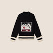 Pull col montant noir femme