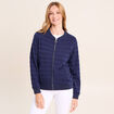 Gilet r&eacute;versible esprit bomber blanc femme