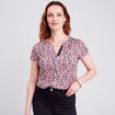 T-shirt manches courtes multicolore femme