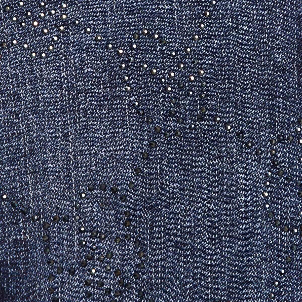 Veste en jeans strass denim stone femme