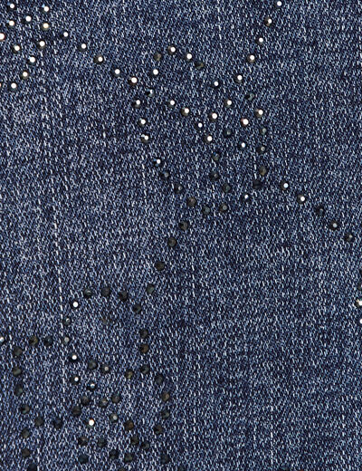 Veste en jeans strass denim stone femme