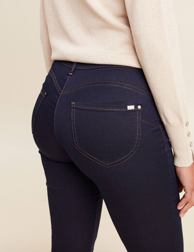 Jeans léger taille standard 7/8ème denim brut femme