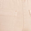 Jean coupe mom 7/8&egrave;me denim beige femme