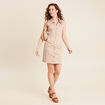 Robe droite r&eacute;versible taupe femme