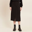 Jupe midi crayon noir femme