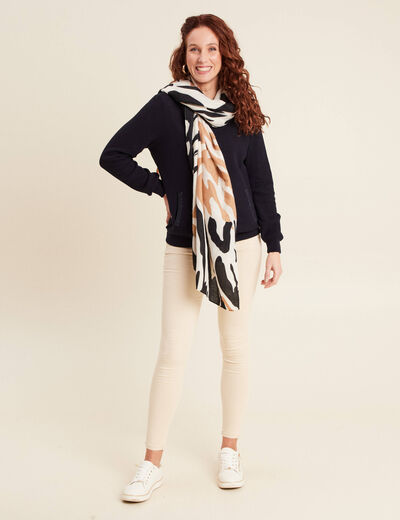 Gilet réversible esprit bomber camel femme