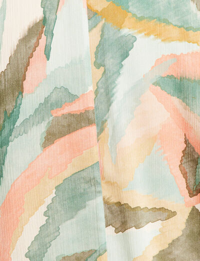 Veste esprit kimono multicolore femme