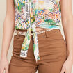 Chemise manches courtes nou&eacute;e multicolore femme