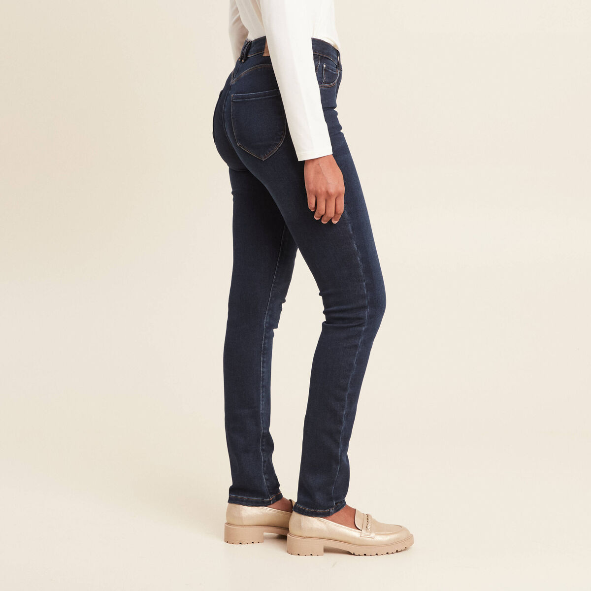 Jean magique Le Chaud denim brut femme