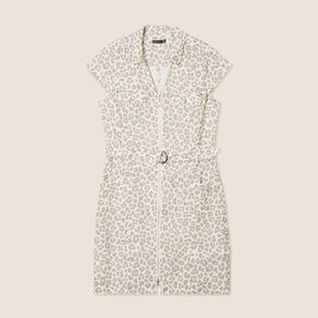 robe droite zippee blanc femme Robe droite zippée blanc femme