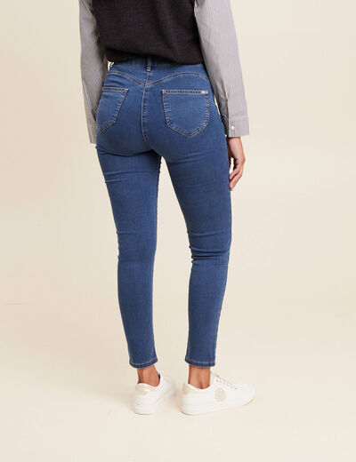 Jeans léger taille standard 7/8ème denim double stone femme