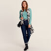 Jean large à coulisse denim brut femme