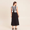 Robe avec haut crochet noir femme