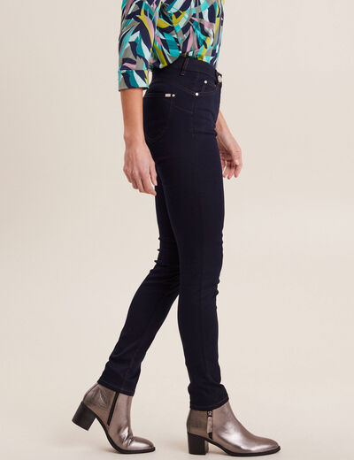 Jeans léger taille standard long denim brut femme