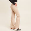 Jean coupe bootcut taille haute sable femme
