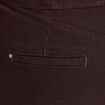 Pantalon coupe bootcut &agrave; pont marron fonc&eacute; femme