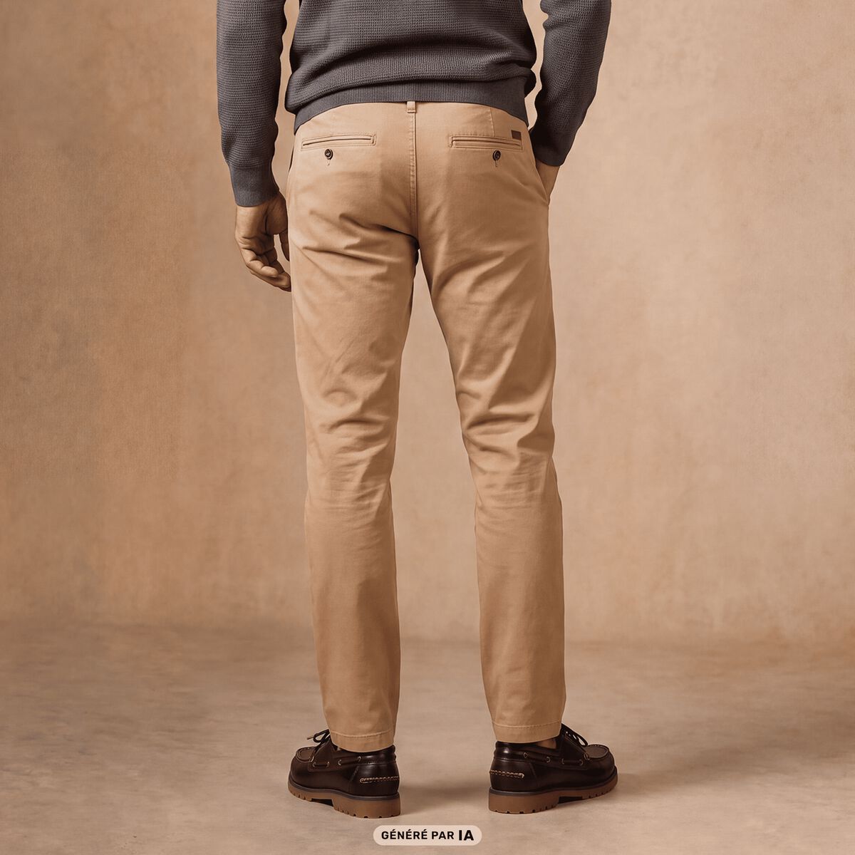 Pantalon Magique Monsieur le Leger chino beige femme