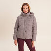 Doudoune capuche manches longues multicolore femme