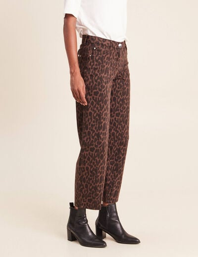 Pantalon magique l'unique marron chocolat femme