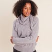 &Eacute;charpe gris clair femme