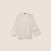 Blouse fluide col v manches longues bordeaux femme